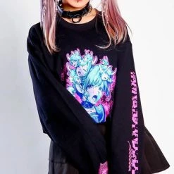 INVASION CLUB Neoplasm [Black] | LONG SLEEVE TEE*