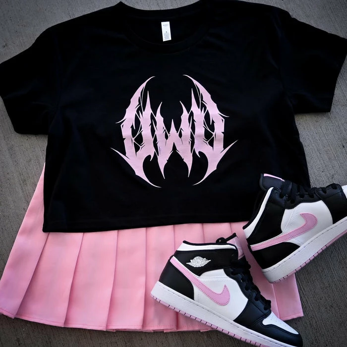 PASTEL PIXIE UWU Metal | CROP TEE - Image 4