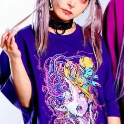 INVASION CLUB Conjugation [Blueberry] | T-SHIRT*