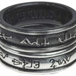 ALCHEMY GOTHIC Demon Black & White Angel | RING