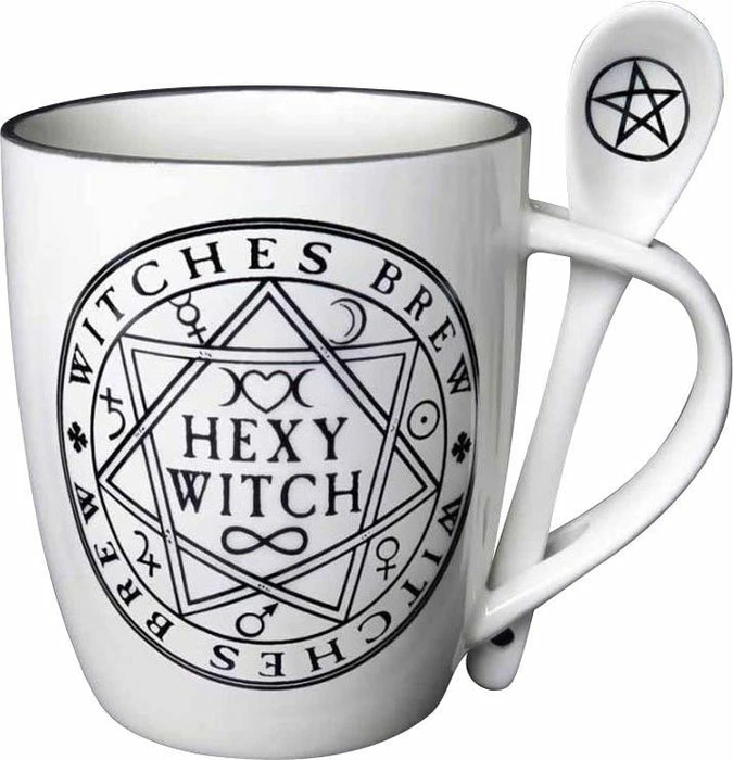 ALCHEMY GOTHIC Hexy Witch | MUG AND SPOON SET* - Image 3