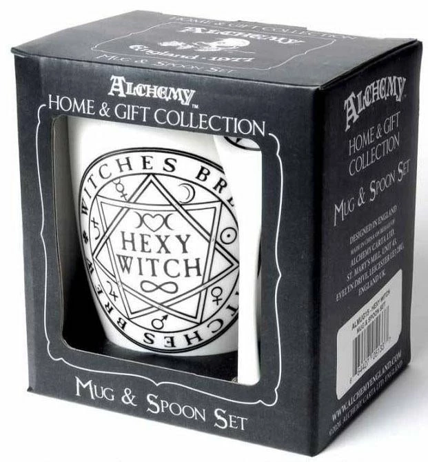 ALCHEMY GOTHIC Hexy Witch | MUG AND SPOON SET* - Image 4