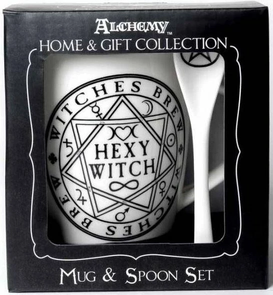 ALCHEMY GOTHIC Hexy Witch | MUG AND SPOON SET* - Image 2