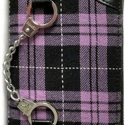 BANNED ALTERNATIVE Handcuff [Purple Tartan] | WALLET