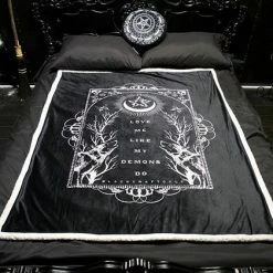 BLACKCRAFT Love Me Like My Demons Do | SHERPA BLANKET