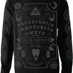 DARKSIDE CLOTHING Grey Ouija Board | LONG SLEEVE T-SHIRT