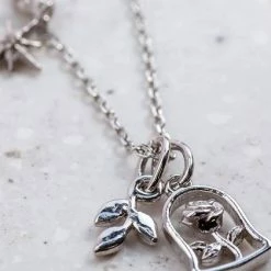 DISNEY X SHORT STORY Disney Beauty & The Beast [Silver] | NECKLACE*