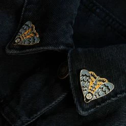 ECTOGASM Death's Head Moth | COLLAR PIN SET