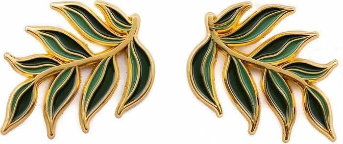 ECTOGASM Gold Leaves | COLLAR PIN SET - Image 4