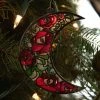 ECTOGASM Moon Roses Stained Glass | SUN CATCHER ORNAMENT