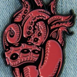 ECTOGASM Tentacle Heart | ENAMEL PIN