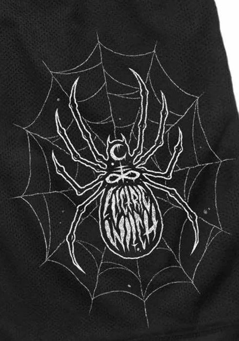 ELECTRIC WITCH Cobwebs | GYM SHORTS - Image 3