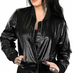 FOXBLOOD PVC Crackle | BOMBER JACKET**