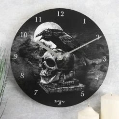 ALCHEMY GOTHIC Poe's Raven | CLOCK