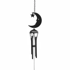 GOTHIC GIFTS Black Crescent Moon | WINDCHIME