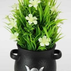 GOTHIC GIFTS Black Wiccan Triple Moon | PLANTER