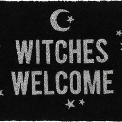 GOTHIC GIFTS Black Witches Welcome | DOOR MAT