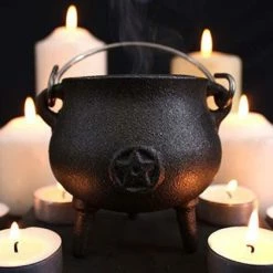 GOTHIC GIFTS Pentagram [7cm] | CAST IRON CAULDRON