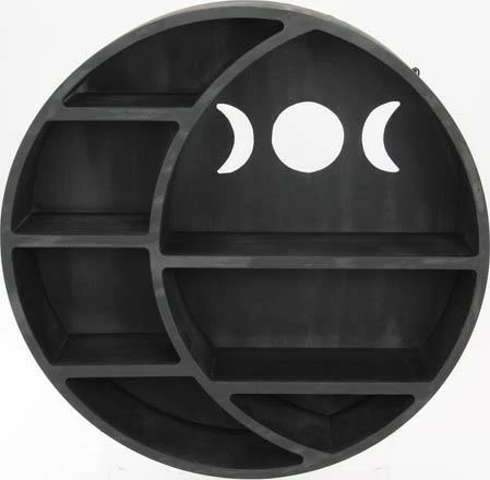 GOTHIC GIFTS Round Triple Moon | HANGING SHELF - Image 3