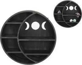 GOTHIC GIFTS Round Triple Moon | HANGING SHELF - Image 4