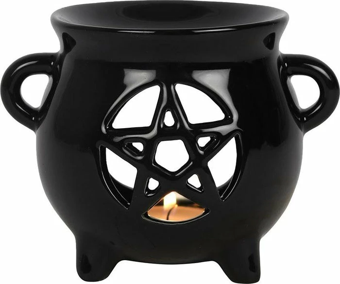 GOTHIC GIFTS Pentagram Cauldron | OIL BURNER - Image 3