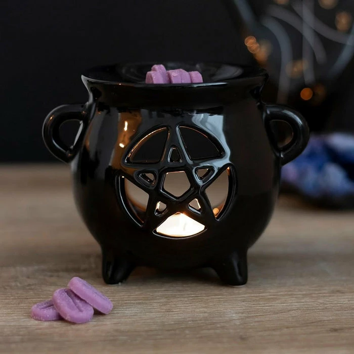 GOTHIC GIFTS Pentagram Cauldron | OIL BURNER - Image 5