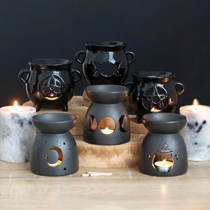 GOTHIC GIFTS Pentagram Cauldron | OIL BURNER - Image 4