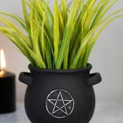 GOTHIC GIFTS Pentagram | CAULDRON PLANT POT