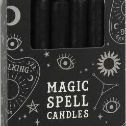 MAGIC SPELL CANDLES Protection [Black] | SPELL CANDLES [PACK OF 12]
