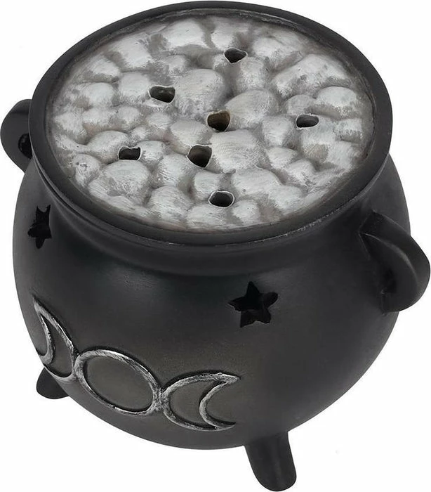 GOTHIC GIFTS Triple Moon Cauldron | INCENSE CONE HOLDER - Image 4