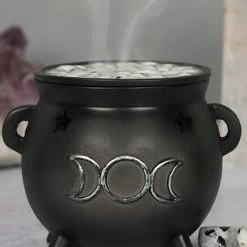 GOTHIC GIFTS Triple Moon Cauldron | INCENSE CONE HOLDER