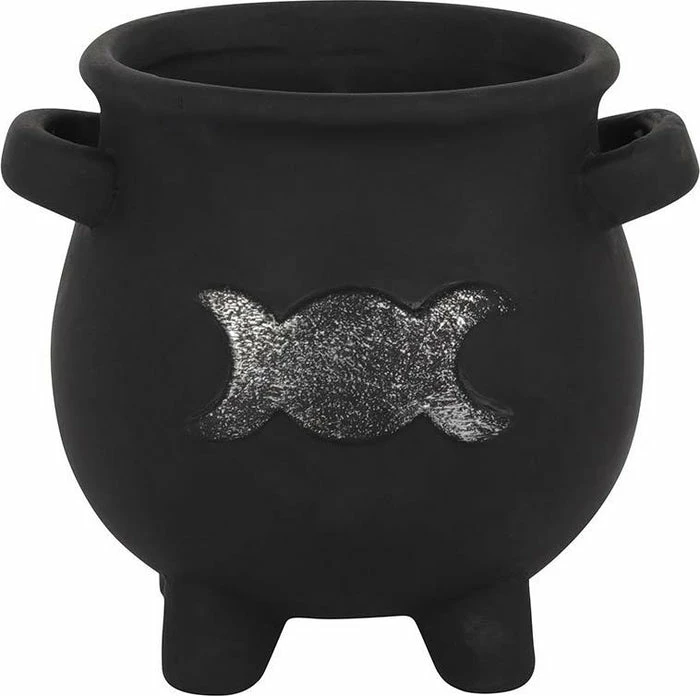 GOTHIC GIFTS Triple Moon | CAULDRON PLANT POT - Image 2