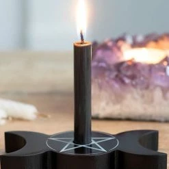GOTHIC GIFTS Triple Moon | SPELL CANDLE HOLDER