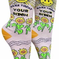GROOVY THINGS Make Today Your Bi**h | CREW SOCKS