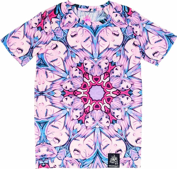 INVASION CLUB Mandala All Over Print | T-SHIRT*