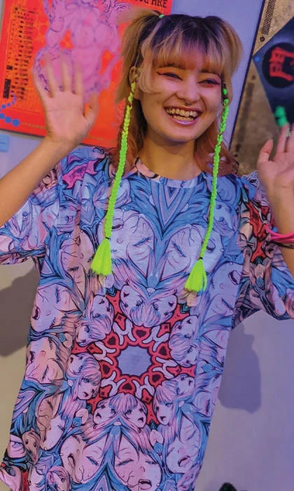 INVASION CLUB Mandala All Over Print | T-SHIRT* - Image 4