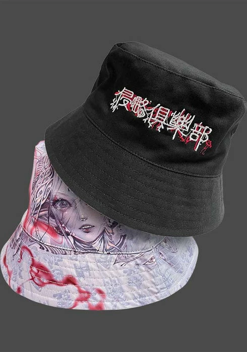 INVASION CLUB Namakubi | REVERSIBLE BUCKET HAT* - Image 2