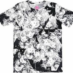 INVASION CLUB Rokuroku All Over Print [White] | T-SHIRT