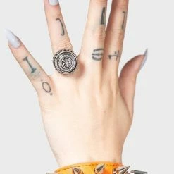 KILLSTAR Stay Away Spike [Orange] | BRACELET