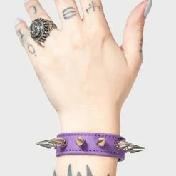KILLSTAR Stay Away Spike [Purple] | BRACELET