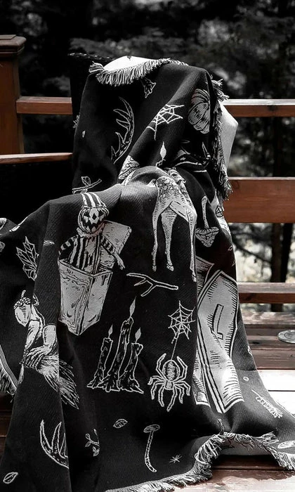LIVELY GHOSTS Cottage Witch | TAPESTRY BLANKET` - Image 15