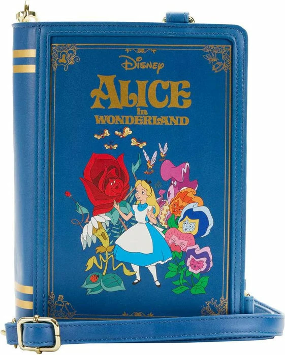 LOUNGEFLY Alice In Wonderland: 1951 Book | CONVERTIBLE CROSSBODY BAG