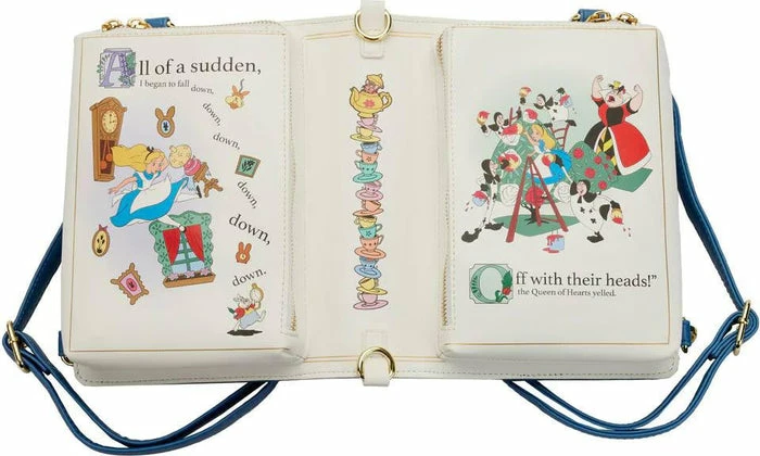 LOUNGEFLY Alice In Wonderland: 1951 Book | CONVERTIBLE CROSSBODY BAG - Image 10