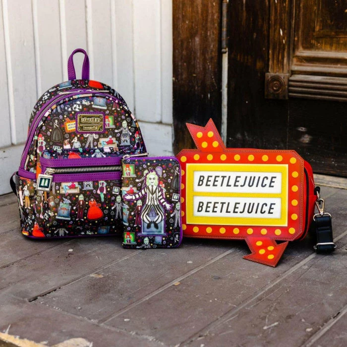 LOUNGEFLY Beetlejuice: Graveyard Sign | CROSSBODY BAG - Image 9