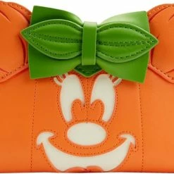 LOUNGEFLY Disney: Minnie Pumpkin Glow Face | FLAP PURSE