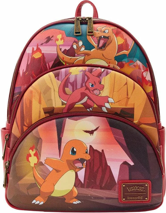 LOUNGEFLY Pokemon: Charmander Evolutions | 3 POCKET BACKPACK