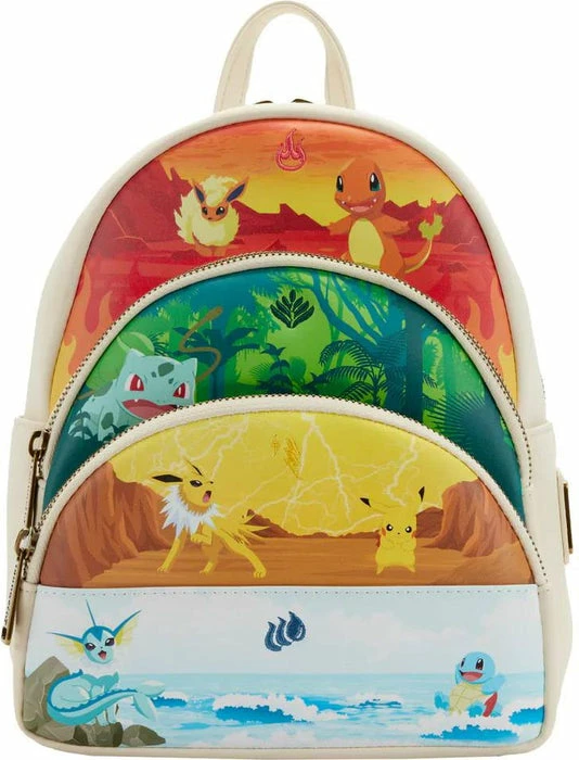 LOUNGEFLY Pokemon: Elements Triple Pocket | MINI BACKPACK