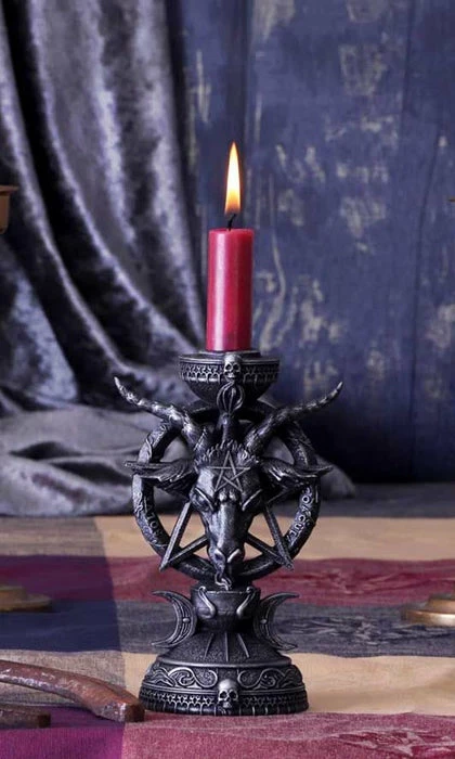 NEMESIS NOW Light Of Baphomet | CANDLE HOLDER`