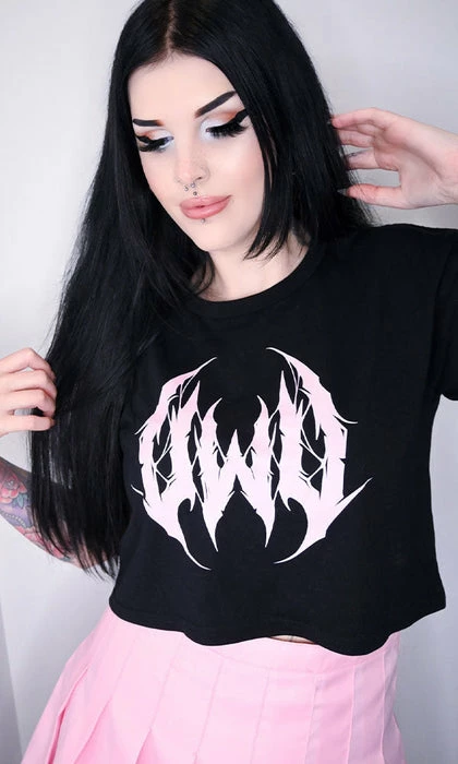 PASTEL PIXIE UWU Metal | CROP TEE
