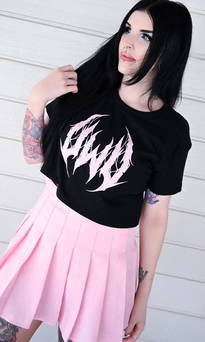 PASTEL PIXIE UWU Metal | CROP TEE - Image 2